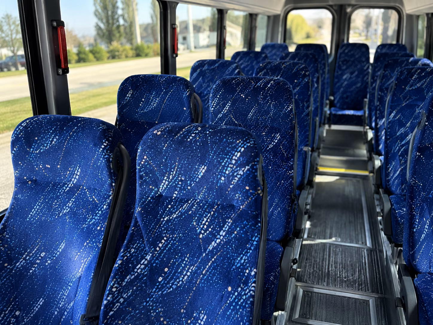 riverside 18 passenger minibus interior
