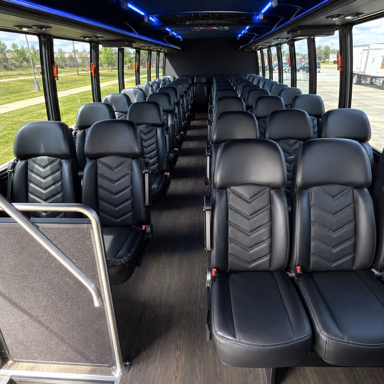 riverside 30 passenger minibus interior