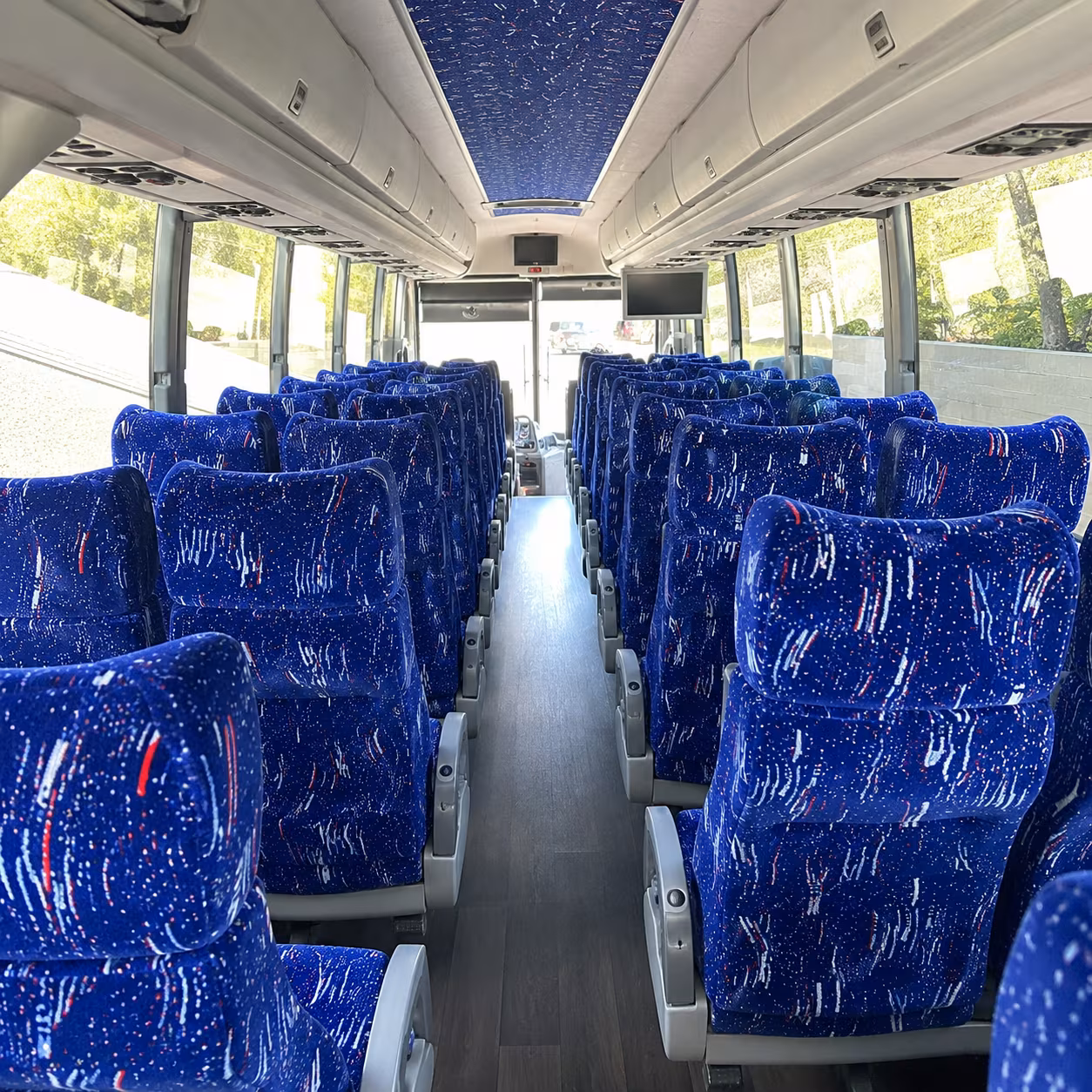 riverside 50 passenger charter bus interior