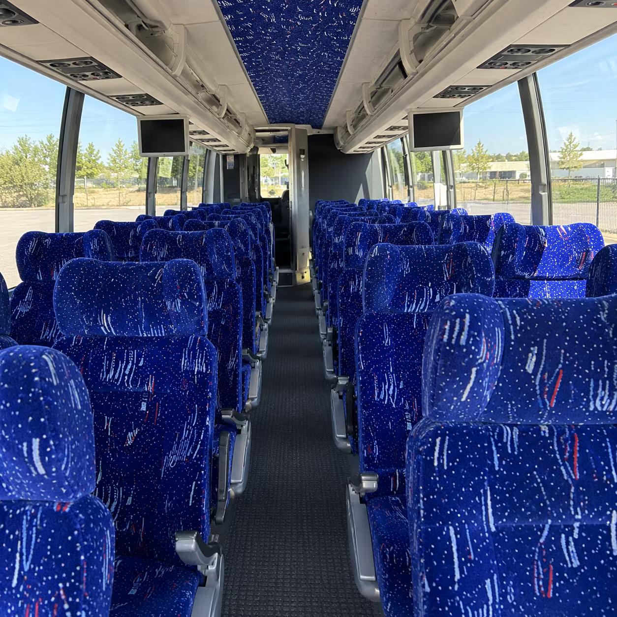 riverside 54 passenger charter bus interior