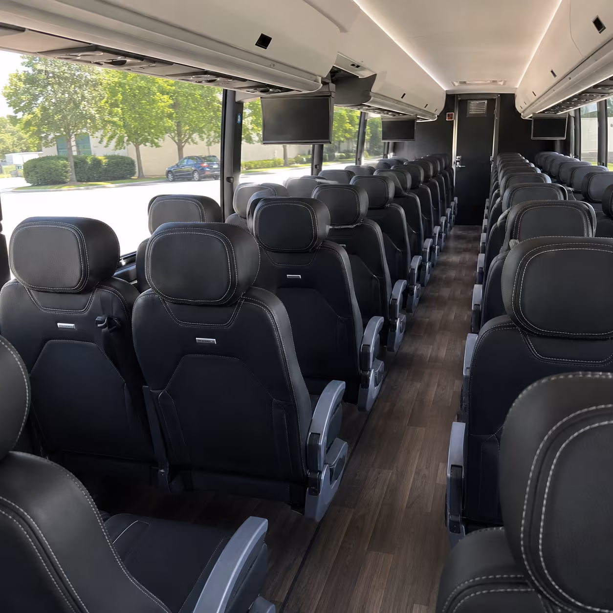 riverside 56 passenger charter bus interior