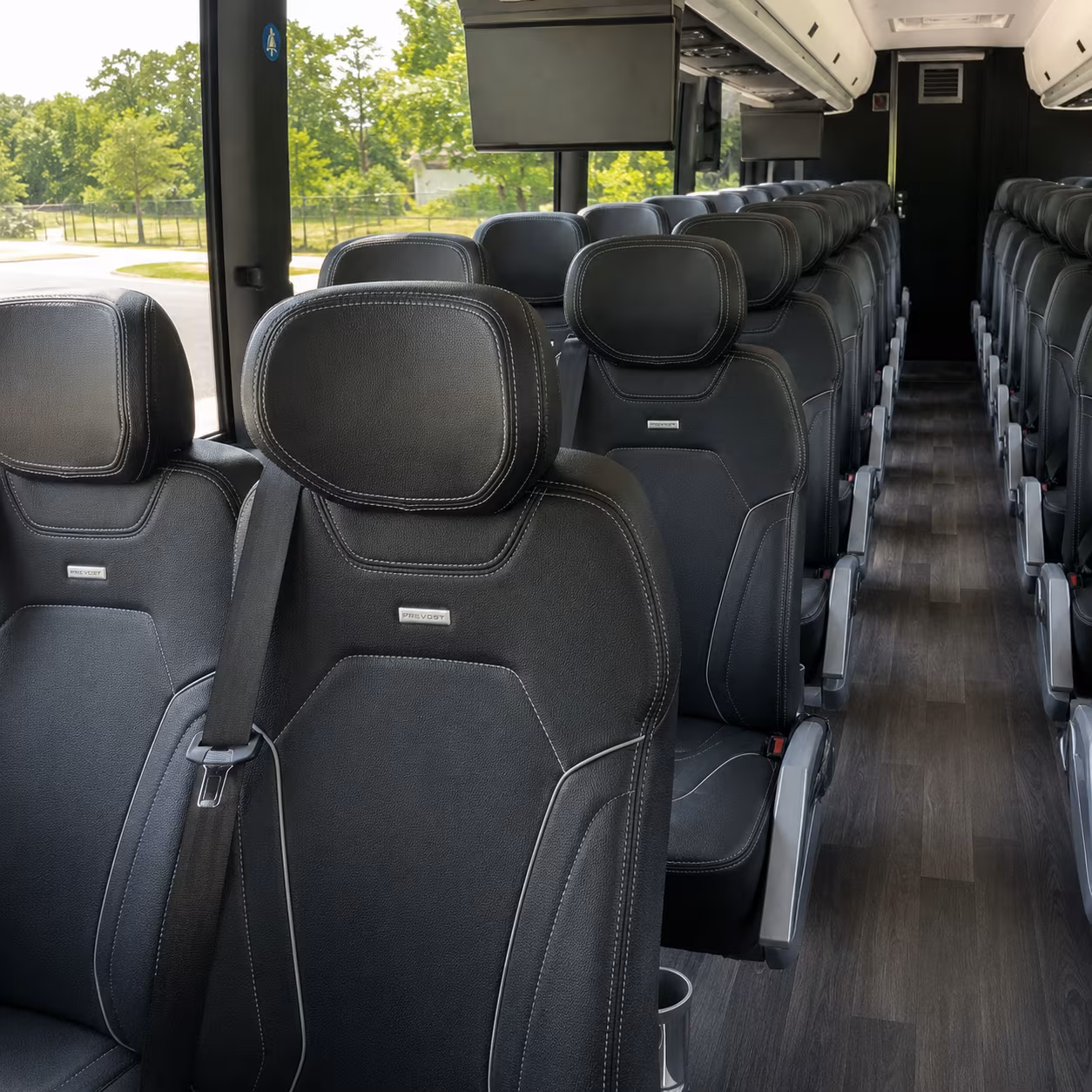 riverside charter bus inside
