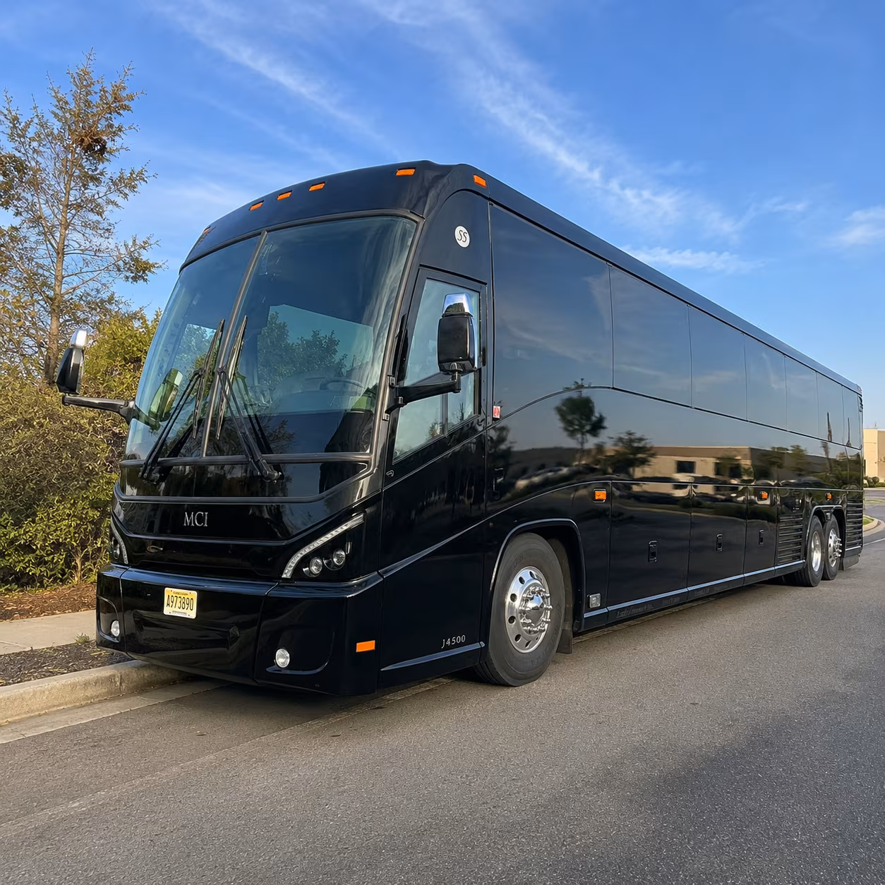 riverside government military charter bus rental